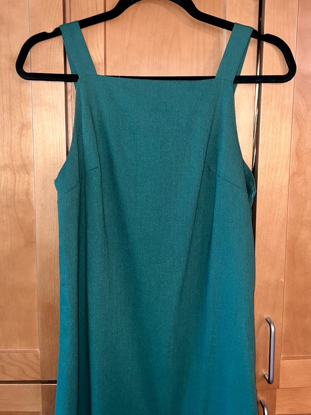 Commense Emerald Green Linen Slip Maxi Dress - Picture 5 of 10